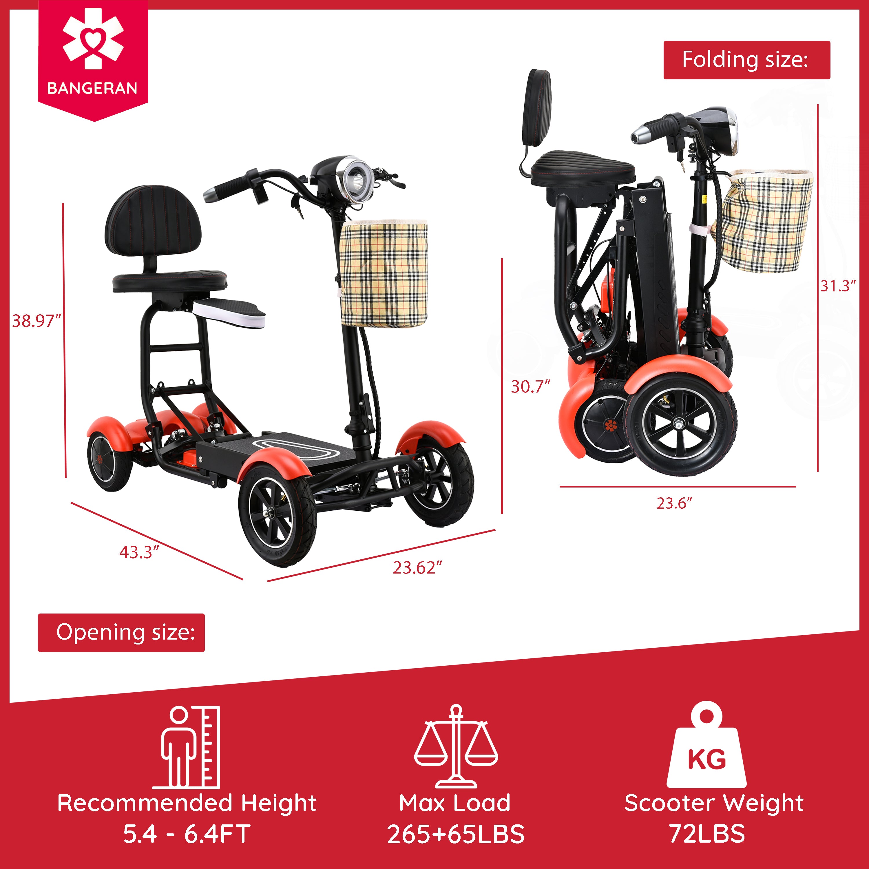 Dragon Mobile Compact Travel Power Mobility Scooter
